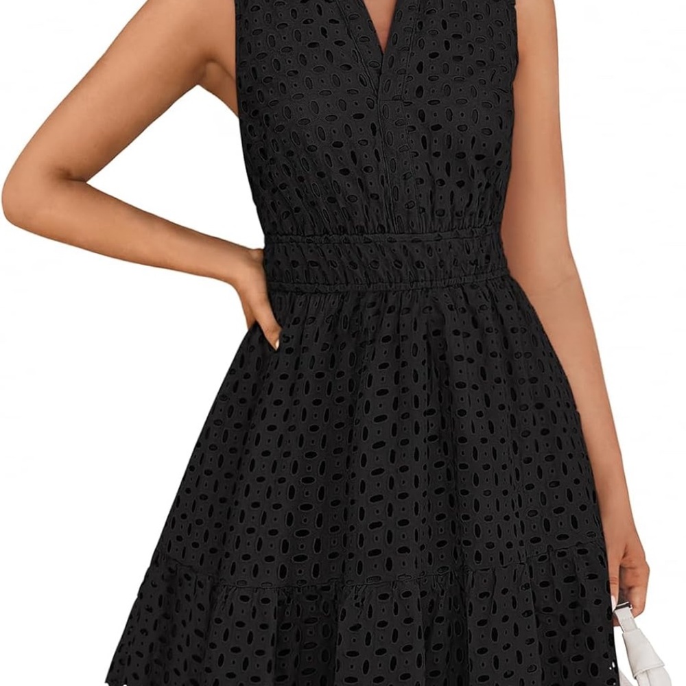 Elegant Black Sleeveless Dress